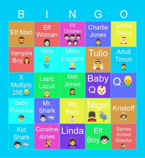 Volume Bingo Card