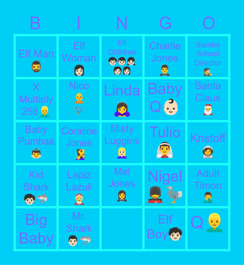 Volume Bingo Card
