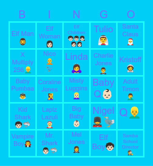 Volume Bingo Card