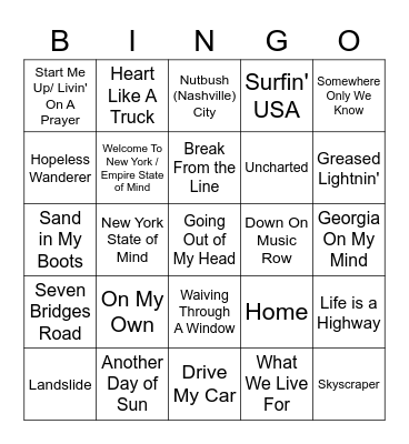 Spring Gala 2023 Bingo Card