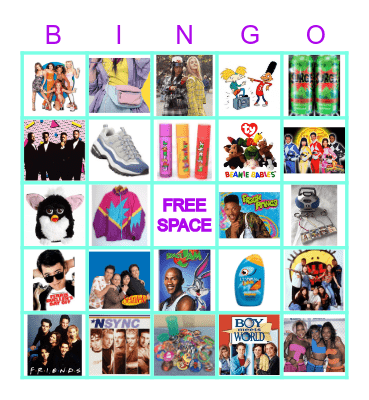 Lab Week 2023 - All Things 90's Bingo Card