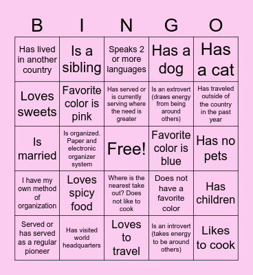Virtual Bridal Team Fun Time BINGO! Bingo Card