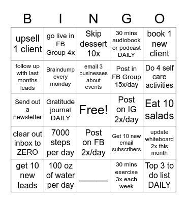 The Hive - 4/16 - 5/15 Bingo Card