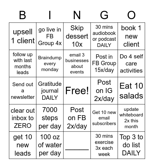 The Hive - 4/16 - 5/15 Bingo Card