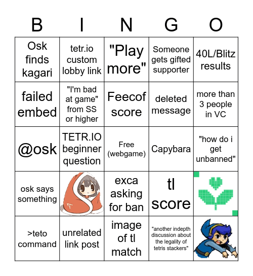 TETR.IO Chat Bingo (Zaptor Edition) Bingo Card