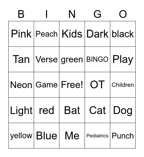 BINGO Card