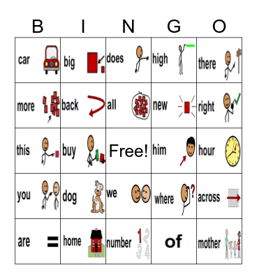 ULS 28 - Setting Goals Bingo Card