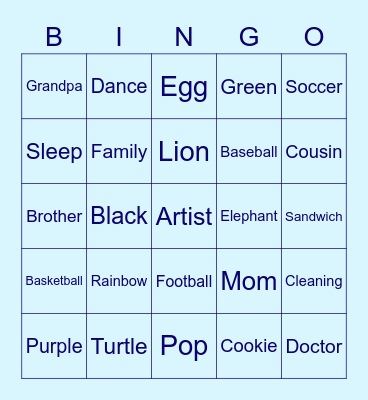 ASL BINGO Card