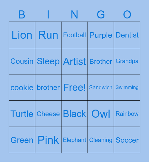 ASL BINGO Card