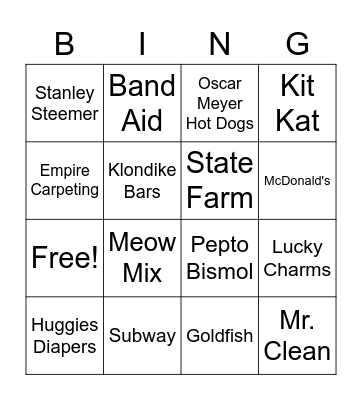 Untitled Bigno Bingo Card
