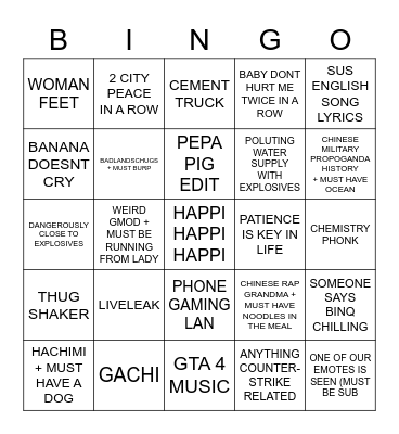 IF WE SEE TED WE PLAY WORMS! Bingo Card