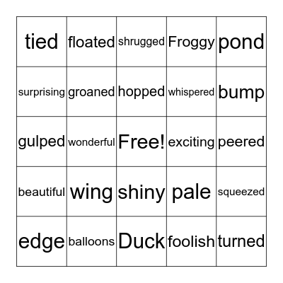 Word Grid - "Good Friends" Bingo Card