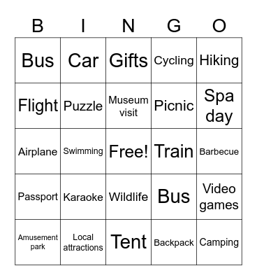 Holiday Ideas (Beginner) Bingo Card