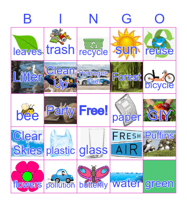 Team Elk - Earth Day Bingo Card