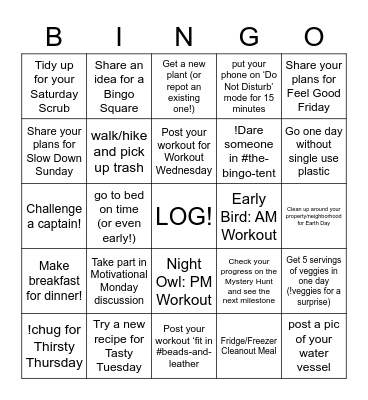 HUNTER GATHERER BINGO Card