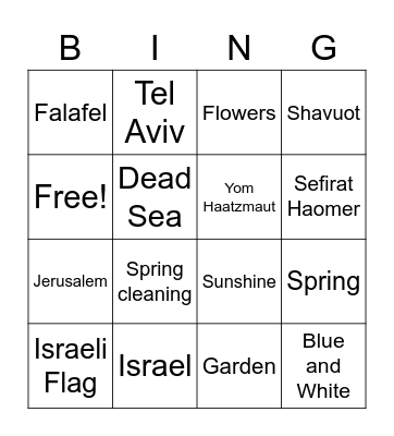 Cooking Bingo 4.26 Bingo Card