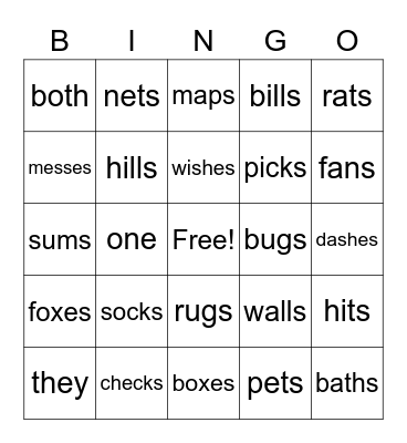 1.6 BINGO Card