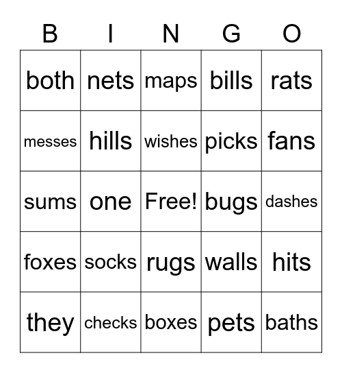 1.6 BINGO Card