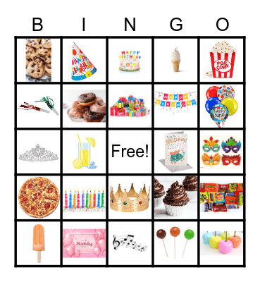 BIRTHDAY PARTY Bingo Card