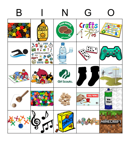 Girl Scout Bingo Card