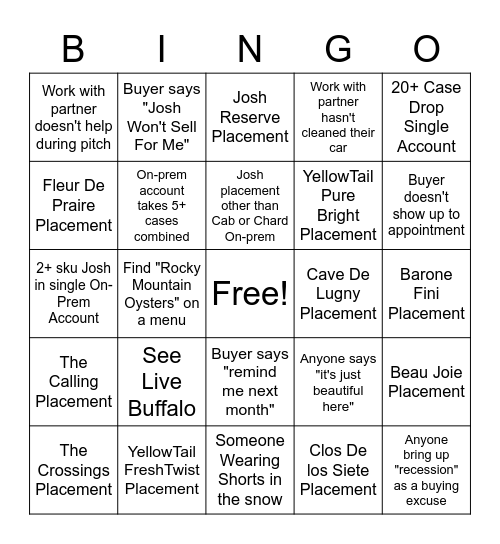 Launch Bingo Card