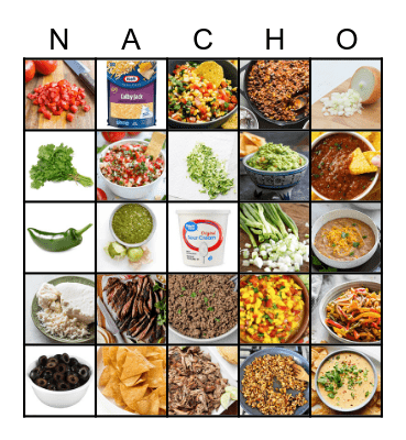 Welcome to Cinco de Mayo Nacho Bingo Card