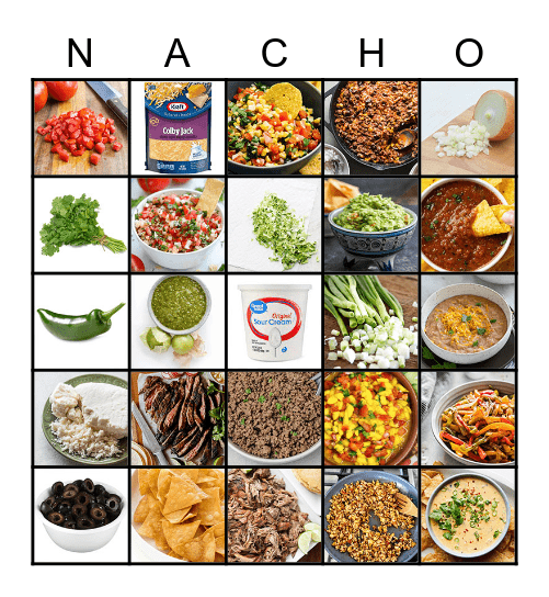 Welcome to Cinco de Mayo Nacho Bingo Card