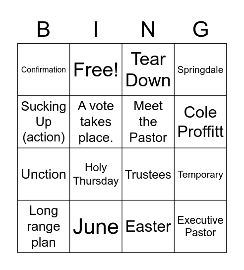 4.17.23 Bingo Card