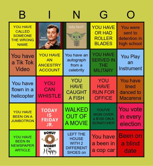 MINGLE BINGO Card