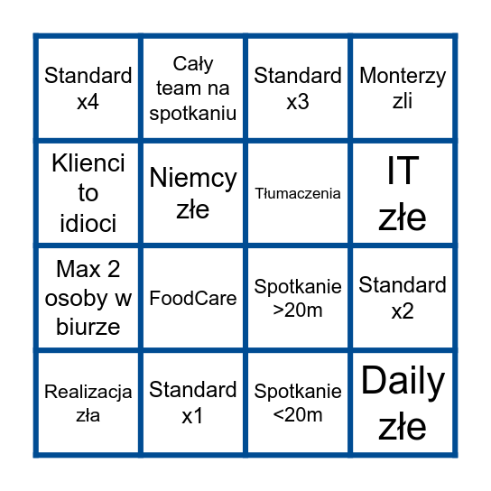 AddSecure Daily Bingo Card