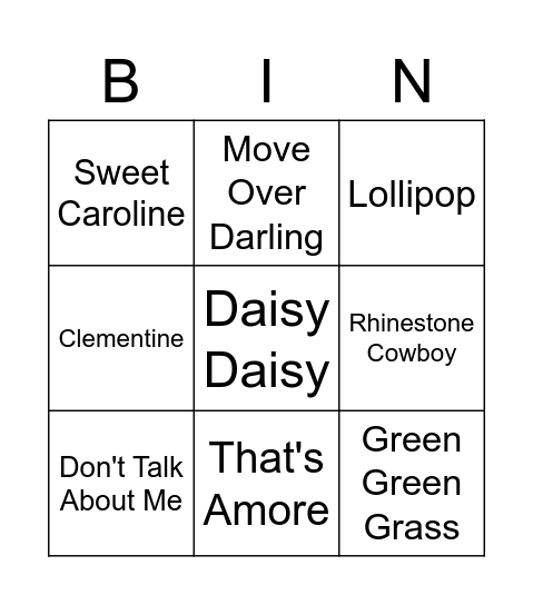 April Bingo! Bingo Card