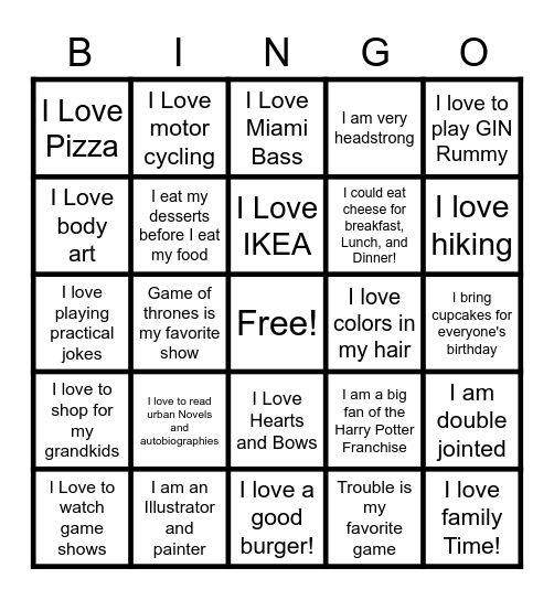 Get To Know My Leaders Bingo Card