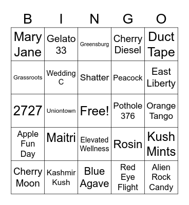 Maitri Bingo Card