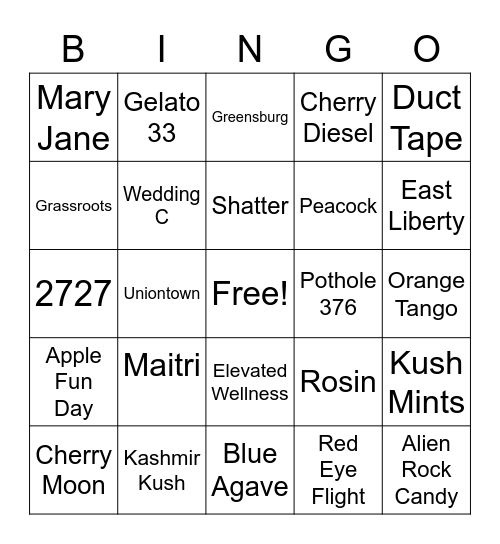 Maitri Bingo Card
