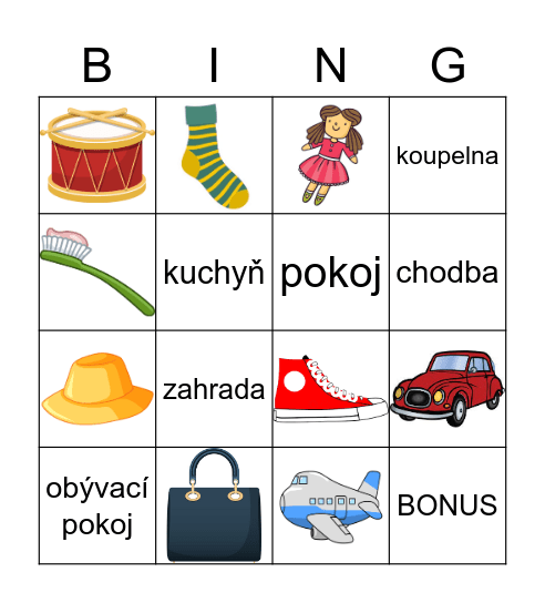 My house Bingo Card