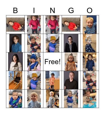 Toddler Friends Bingo! Bingo Card