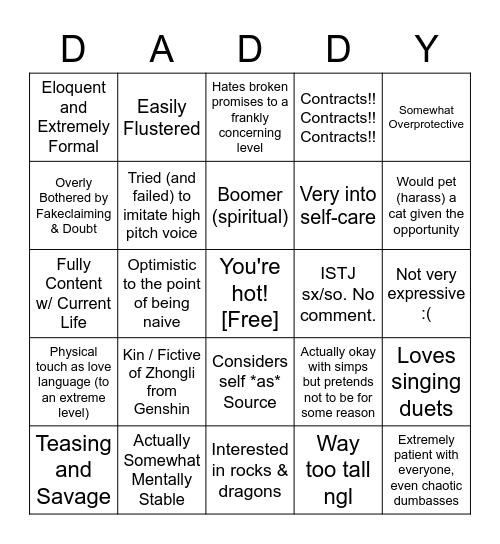 how similar are you to my bff Bingo Card