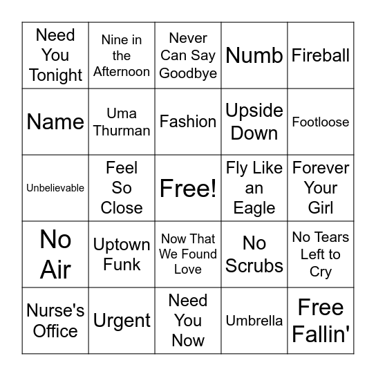 FUN Bingo Card