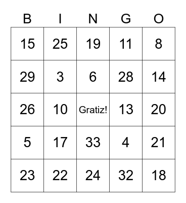 RMC Loteria Bingo Card