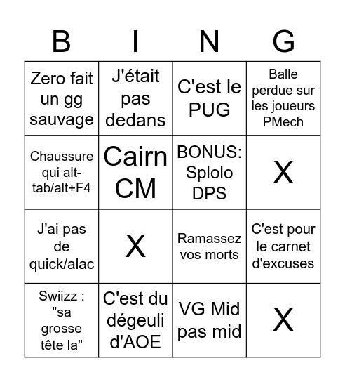 LPC Ultimate Raiding Edition Bingo Card