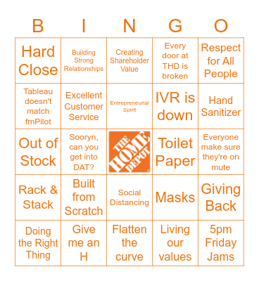 Building Envelope Bingo Card