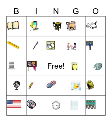 Escuela Bingo Card