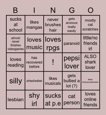 Amaru bingo Card