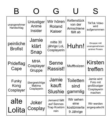 LBM-Bogus Bingo Card