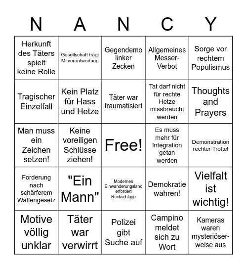 Nancy-hat-Gold-bestellt-Royale-5000 Bingo Card