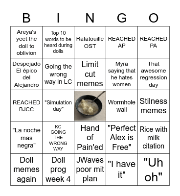 TEA BINGO CARD Bingo Card