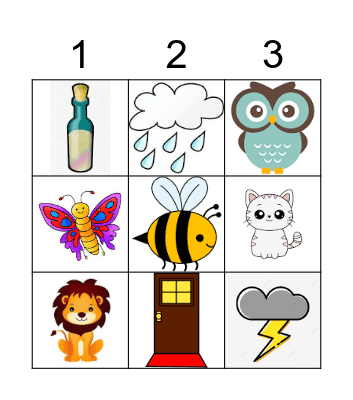 Mr. Brown's and Sounds Bingo Card