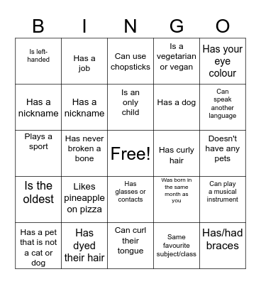 Icebreaker Bingo: Find Someone Who Bingo Card