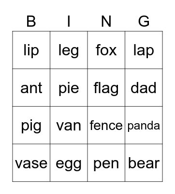 Atlas Bingo Card
