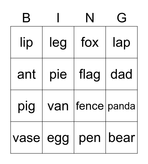 Atlas Bingo Card